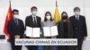 China suscribe acuerdo para producir vacunas contra Covid-19 en Ecuador 
