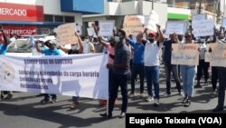 Manifestação de professores na Cidade da Praia, Cabo Verde