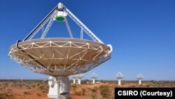 Antennas of CSIRO's ASKAP telescope at the Murchison Radio-astronomy Observatory in Western Australia are seen in this undated courtesy photo.