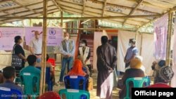 ဂျာမနီသံရုံးအကြီးအကဲနဲ့ WFP စစ်ဘေးရှောင်စခန်းတချို့သွားရောက်