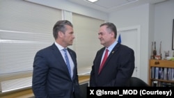 دیدار وزرای دفاع اسرائیل و وزیر جنگ آمریکا در اورشلیم - آرشیو 