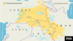 Kurds view their broader homeland as an area encompassing parts of Iraq, Syria, Turkey and Iran.