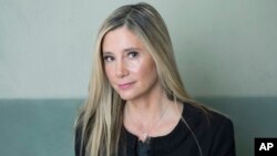 Actress Mira Sorvino poses for a portrait in New York, Nov. 5, 2018. 