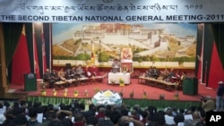 The opening session of the Second Tibetan National General Meeting being held at the TCV School auditorium in Dharamsala, on 21 May 2011