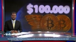 Qiimaha Bitcoin oo gaaray 100,000 dollar 