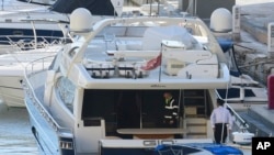 Malta authorities arrest, Nov. 20, 2019, the owner the yacht "Gio" and prominent businessman Yorgen Fenech, who appears to be a “person of interest” in the assassination of leading investigative reporter Daphne Caruana Galizia.