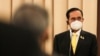 Perdana Menteri Thailand Prayut Chan-O-Cha dalam konferensi pers di Government House di Bangkok, 25 Februari 2022 . (Jack TAYLOR / AFP) 