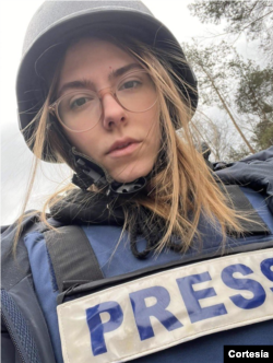 Oleksandra Kuvshynova, una periodista ucraniana que estaba con el corresponsal de FOX News, Benjamin Hall, también fue asesinada. [Foto: Oleksandra Kuvshynova]