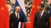 俄罗斯总统普京（左）和中国国家主席习近平