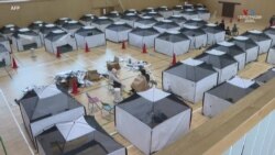 Մարդիկ ապաստան են գտել Ճապոնիայի հյուսիս-արևելքում գտնվող Սոմա քաղաքի տարհանման կենտրոնում այն բանից հետո