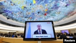 آنتونیو گوترش دبیرکل سازمان ملل متحد در نشست شورای حقوق بشر این سازمان - آرشیو