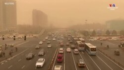 Հյուսիսային ուժգին քամիների հետևանքով Պեկինը պատվել է փոշու ամպով