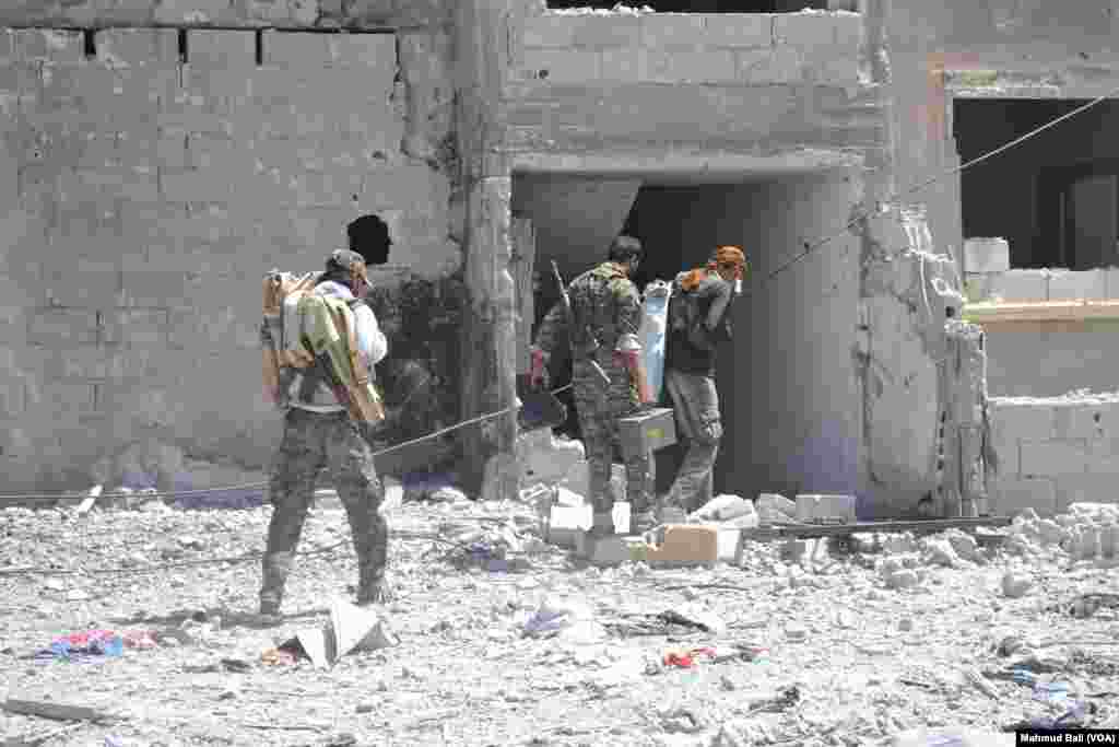 SDF Fighters in Raqqa