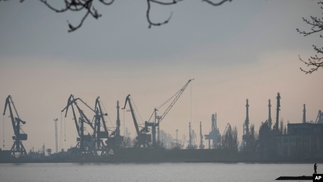 Mariupol là một cảng xuất khẩu ngũ cốc quan trọng của Ukraine trên bờ Biển Đen 