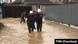 Masallı və Cəlilabad rayonlarının bəzi yaşayıç məntəqələri yağışdan sonra, 19 mart 2022, FHN