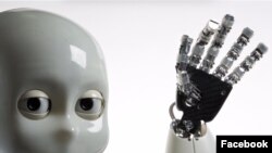 Robot iCub produksi Institut Teknologi Italia (IIT). (Facebook/IITalk)