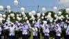 Students hold white balloons during a demonstration against violence, after recent incidents between Thai rangers and suspected separatists, in Ra-ngae district in the southern Thai province of Narathiwat, March 21, 2022.