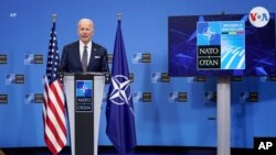 El presidente de EE.UU., Joe Biden, da una conferencia de prensa en Bruselas, el 24 de marzo de 2022.