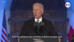 Biden comparte mensaje del primer discurso público del primer Papa polaco