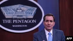 Juru bicara Pentagon John Kirby. (Foto: AFP/Nicholas Kamm)