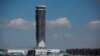 La torre de control del nuevo Aeropuerto Internacional Felipe Ángeles, en las afueras de la Ciudad de México.