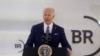 조 바이든 미국 대통령이 21일 워싱턴 D.C.에서 열린 '비즈니스 라운드 테이블' 행사에서 주요 기업 대표들에게 연설하고 있다. 