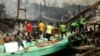 Puluhan Kapal Terbakar di Pelabuhan Benoa