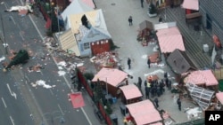 지난 20일 발생한 베를린 크리스마스 시장 트럭 테러공격 현장.