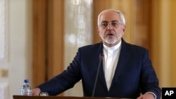 Le ministre iranien des Affaires étrangères, Mohammad Javad Zarif, lors d'une conférence de presse à Téhéran, le 31 janvier 2017. 