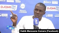 Habib Marouane Camara, administrateur du site "Lerevelateur224". 