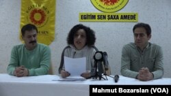 Eğitim-Sen 2 No’lu Şube Eşbaşkanı Arzu Koç "2019-2020 Eğitim Öğretim Dönem Soru Eğitimin Durumu" raporunu okudu
