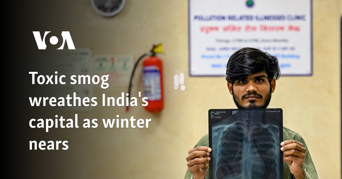 Toxic smog wreathes India's capital as winter nears