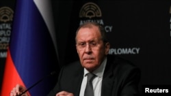 (ARŞİV) 10 Mart 2022 - Rusya Dışişleri Bakanı SErgey Lavrov Antalya'da konuşuyor