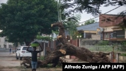 Moçambique, ciclone Gombe destruíu casas e estruturas no distrito de Meconta, província de Nampula, Março 2022