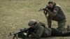 Bjeloruski borci iz bataljona Kastus Kalinouski tokom treninga u regionu Kijeva, mart 2022.
