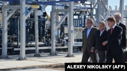 Tổng thống Nga Vladimir Putin và CEO của tập đoàn Gazprom Alexei Miller.