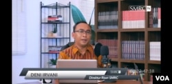 Direktur Riset SMRC, Deni Irvani. (Tangkapan layar: VOA/ Yudha Satriawan)