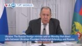 VOA60 World - Lavrov: Any meeting between Putin and Zelenskiy right now would be 'counter-productive'