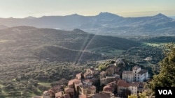 A village in Corsica where many residents speak the Corsican language. The islands nationalist government wants France to make it official. (Lisa Bryant/VOA)