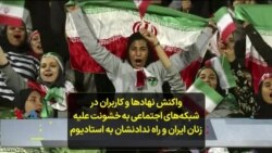 واکنش نهادها و کاربران در شبکه‌های اجتماعی به خشونت علیه زنان ایران و راه ندادنشان به استادیوم