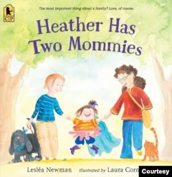 "Heather has two moms," first published in 1989, was one of the first books challenged and banned in some school districts.  (Courtesy of Candlewick Press)