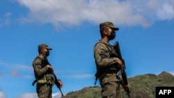 菲律賓軍人參加美國菲律賓聯合軍事演習中的實彈射擊演練（2022年3月31日）