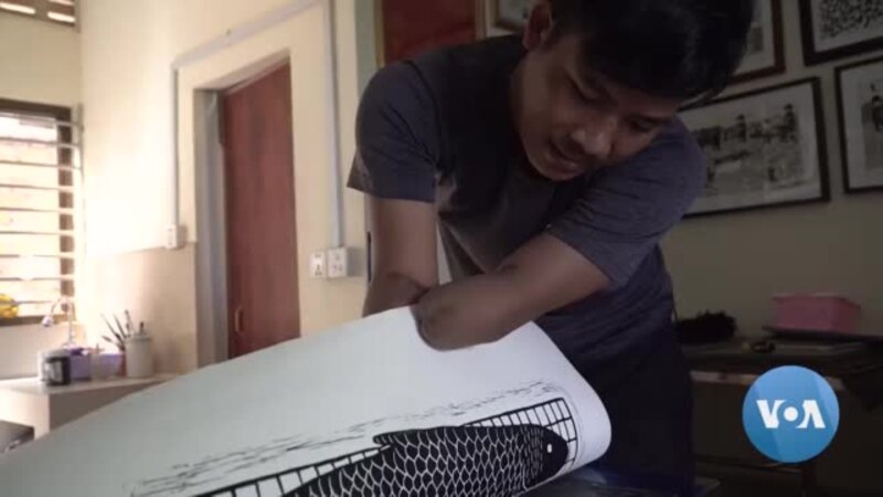 Cambodian Artist Challenging Prejudices Against People with Disabilities