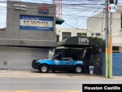 Fachada de 100% Noticias en Nicaragua. [Foto: Houston Castillo/VOA]