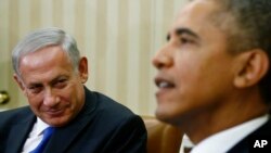 Shugaba Obama da Firayim Minista Isra'ila Benjamin Netanyahu.