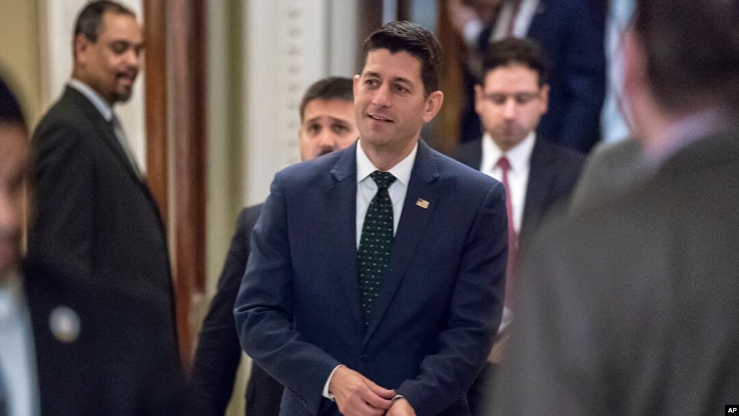 Speaker of the House Paul Ryan, R-Wis., emerges from the chamber just after key conservatives in the rebellious House Freedom Caucus helped to kill passage of the farm bill which had been a priority for GOP leaders, at the Capitol in Washington, May 18, 2018. 