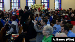 Hundreds of people gathered at the Lutheran Church of the Reformation in Washington on Wednesday for the National Day of Action for the Dream Act. After speeches and calls for action, the broad coalition of more than 10 organizations from Connecticut, New Jersey, New York, Pennsylvania and Washington marched to Congress.