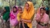 Four Rohingya women are shownin an illegal Rohingya colony in Bangladesh (Dec. 26, 2016). The women, who fled their villages in Myanmar this month, said that they had been raped by soldiers and Buddhist men. (Saiful Islam for VOA) 