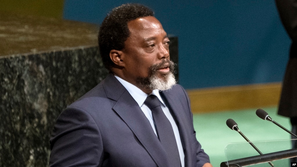 Joseph Kabila, président de la République démocratique du Congo (RDC) prononce son discours devant l’Assemblée générale des Nations unies, à New York, 23 septembre 2017.