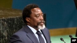 Joseph Kabila, président de la République démocratique du Congo (RDC) devant l’Assemblée générale des Nations unies, à New York, 23 septembre 2017.